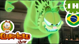 Garfield atacado por seu holograma maligno!  Compilação engraçada