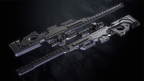 【3DS Max Tutorial】 Creating a Sniper Rifle from Scratch   Easy Step by Step
