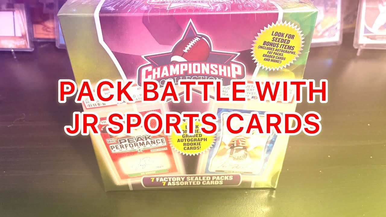 PACK BATTLE WITH JR SPORTS CARDS! GIVEAWAY NEWS! CHAMPIONSHIP COLLECTION BOX OPENING! DO NOT BUY!