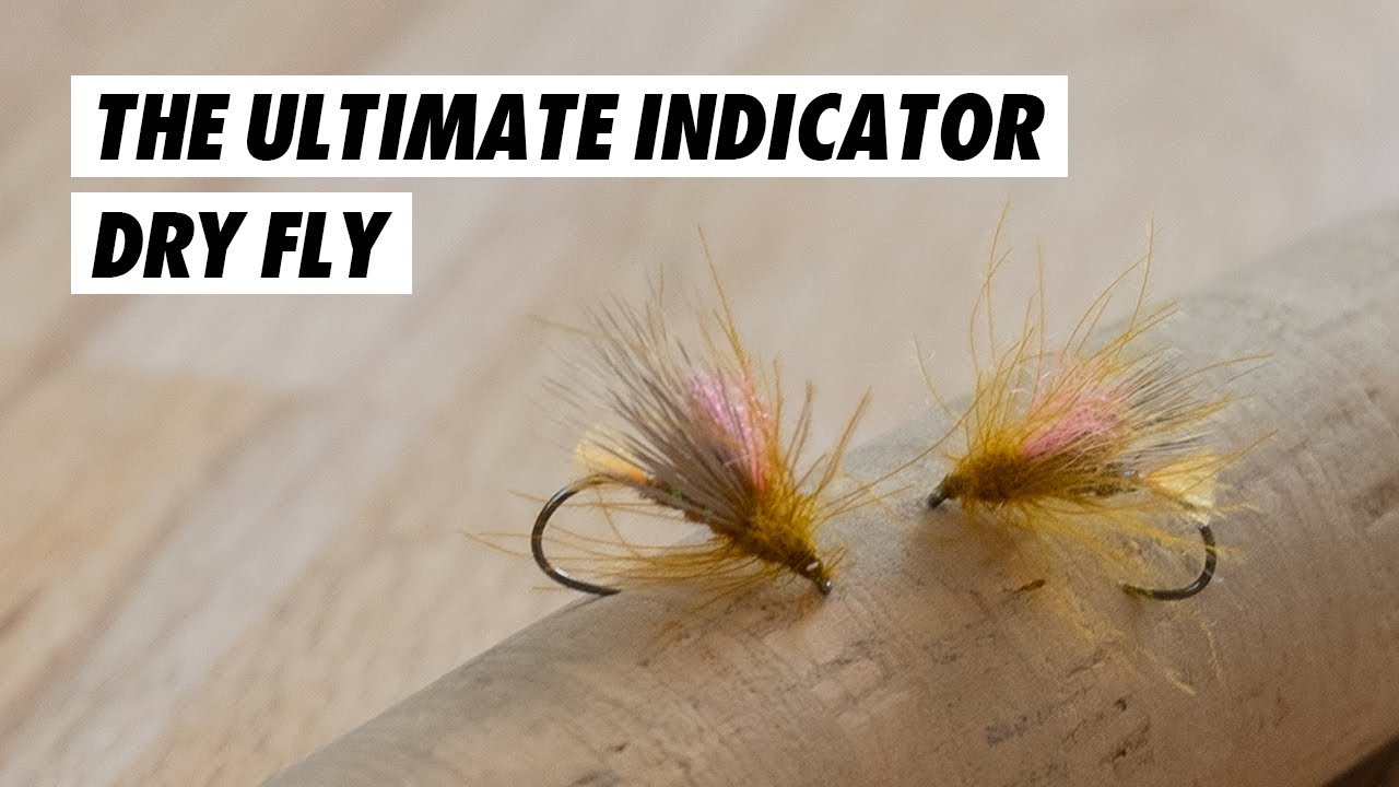 The Ultimate Dry Dropper Indicator Caddis DRY FLY Pattern // Fly tying  tutorial 