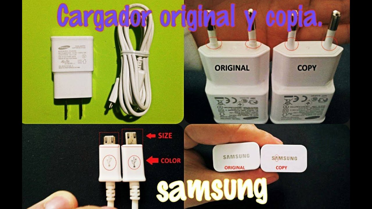 Original y copia cargador de Samsung YouTube Original y copia cargador de Samsung YouTube