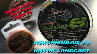 Rekomendasi senar pe longcast untuk casting | ultralight fishing