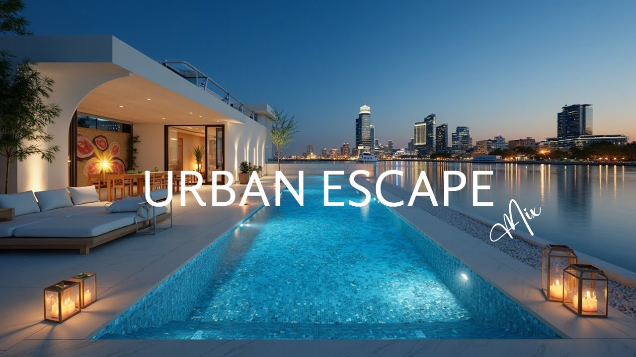 Роскошный Deep House Chill Mix - Расслабление у бассейна и Огни Города, Вечерний House