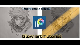 Details How to make Glow Art on Phone | Minato Namikaze - Glow Art Tutorial | Ibixpaint X News