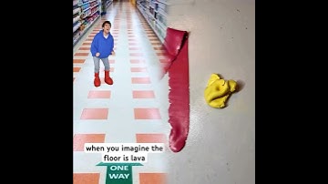 When You Imagine The Floor Is Lava #shorts #relatable