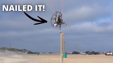 Paramotor Spot Landing On A Pole!! Does It Get Any Better Then This??