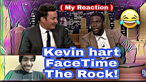 Kevin hart FaceTimes Dwayne Johnson While Co - Hosting The Tonight Show ( Reaction )