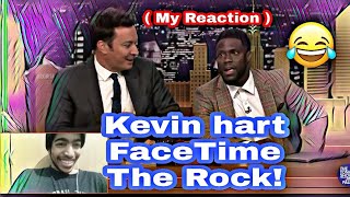 Kevin hart FaceTimes Dwayne Johnson While Co - Hosting The Tonight Show ( Reaction )