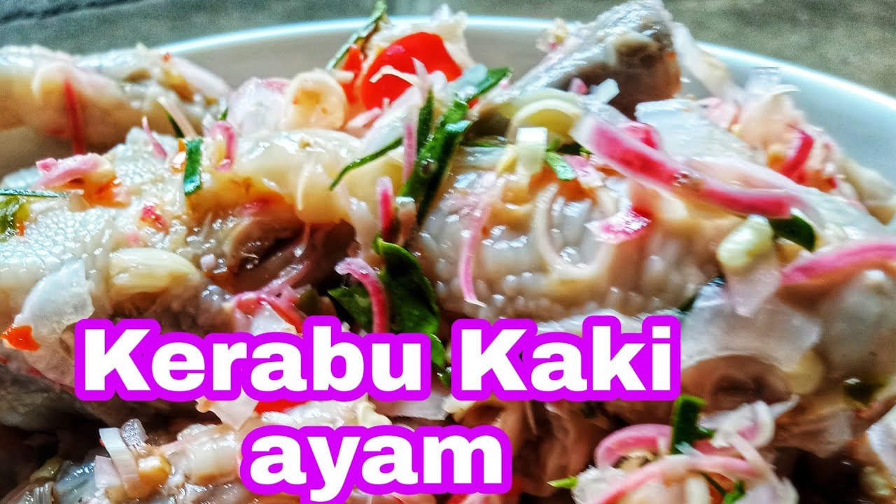 Resepi kerabu kaki ayam thailand