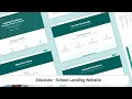 Eduvista – Modern School Landing Website with Next.js, Tailwind CSS & ShadCN UI | Project Preview