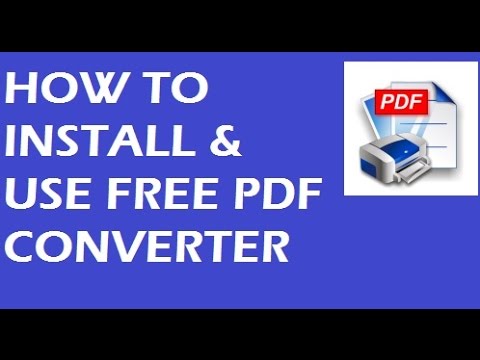 Video: Hvordan installerer jeg CutePDF-printeren?