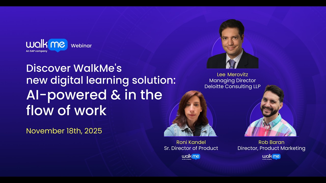 WalkMe Learning Arc: A Practical Demo of AI-Powered Training Authoring