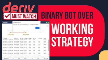DERIV WORKING  STRATEGY 2023 - BINARY BOT Video 4