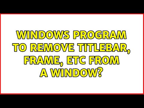 Windows program to