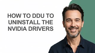 How to Ddu to Uninstall The Nvidia Drivers - KevinHowTo