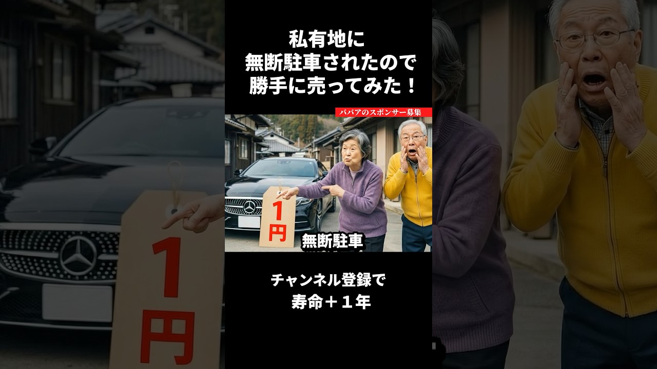 私有地に無断駐車されたので勝手に売るAIおばあちゃん #ai動画 #ai #shorts #aishorts #ai動画 #おばあちゃん