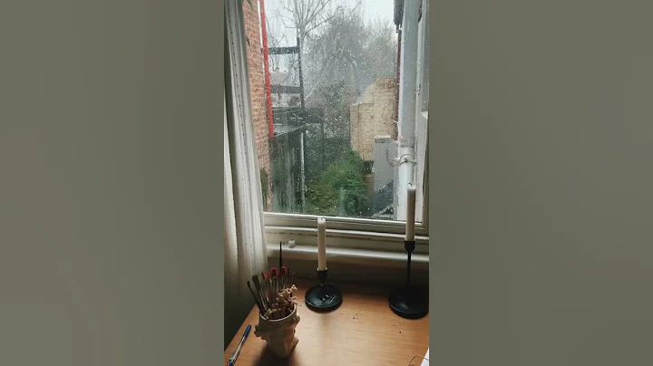 rainy days in the study nook 💌 #studytube #studywithme #calming #rain #darkacademia