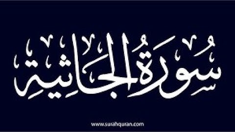 01-  سورة الجاثية من أية 1 إلى  13