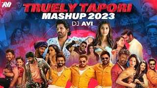 Truely Tapori Mashup 2023 | Dj Avi | Sukhen Visual | South X Bollywood Popular Songs Resimi