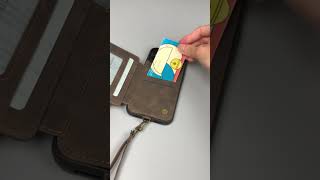 Étui portefeuille unisexe en cuir PU avec porte-cartes et poche zippée | Amazon ProBox #gadget screenshot 5