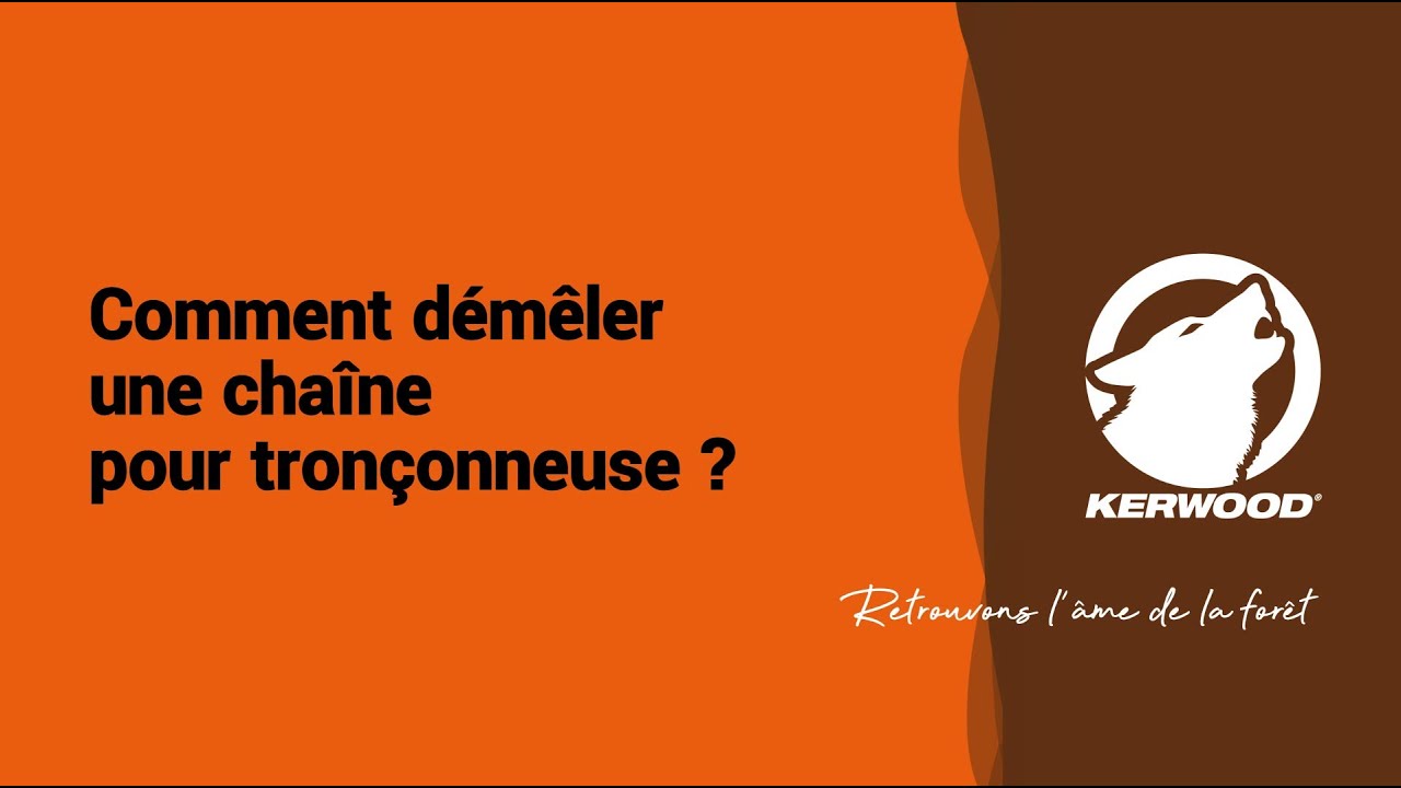 Comment Denouer Une Chaine De Tronconneuse