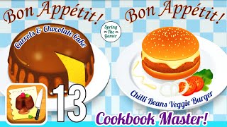 🌶️🍔 Cookbook Master 👩‍🍳🎮 | Chilli Bean Veggie Burger & Carrot Dish 🥕💖 | Sweet Chocolate Cake 🍰✨ screenshot 1