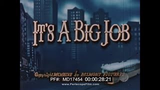1947 LOS ANGELES RAILWAY TROLLEY MOTORMAN & BUS DRIVER RECRUITING FILM  'IT'S A BIG JOB' MD17454