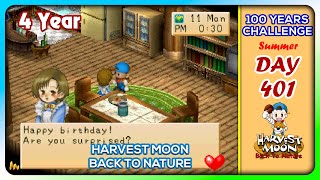 Harvest Moon Back To Nature | Day 401 | Walkthrough | 100 Years Challenge #harvestmoonbacktonature