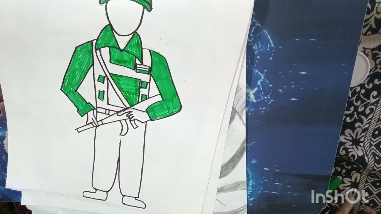 Army man drawing [subscribe please]