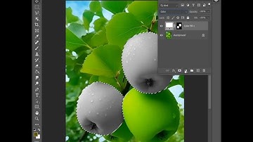 How to change green color apple to white color in Photoshop