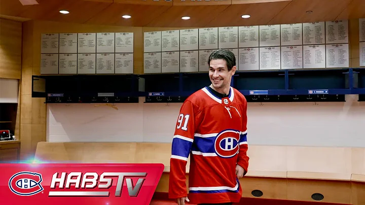 Sean Monahan's first day as a Hab