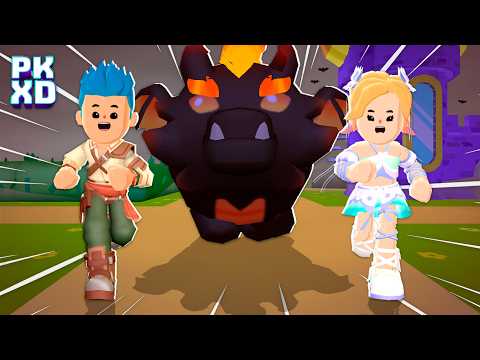 🔥 Fugimos do DRAGÃO MAGMA Gigante no Novo Minigame do PK XD