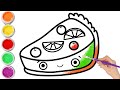 Bolalar uchun tort chizish/Drawing a cake for children/Рисование торта для детей