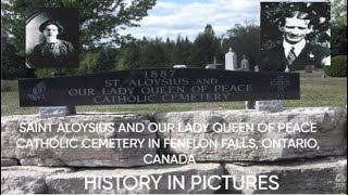 Saint Aloysius And Our Lady Queen Of Peace Catholic Cemetery In Fenelon Falls, Ontario, Canada