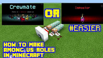 how to make among us roles in minecraft