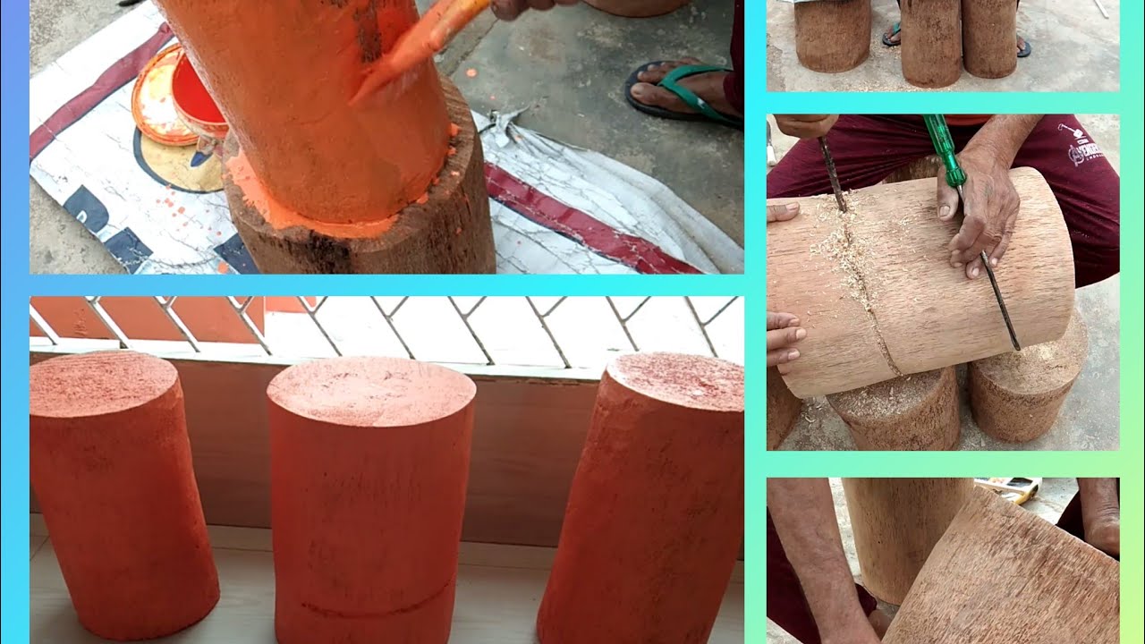 নাৰিকল গছৰ টুকুৰাৰে বনোৱা বহা মূঢ়া।। Coconut Tree logs cut and designed to make beautiful seater's