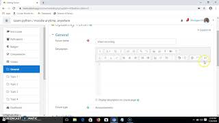 moodle video recording