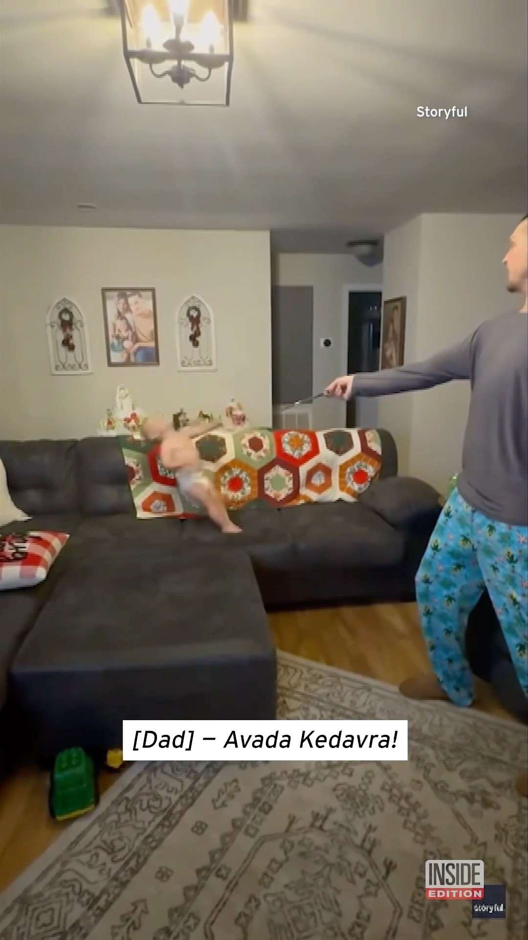 Dad 'Casts Spell' on Baby #shorts