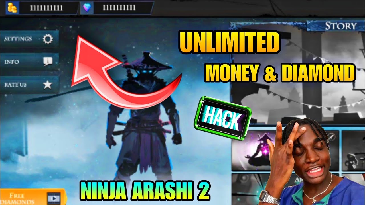 NINJA ARASHI 2 MOD APK UNLIMITED HEALTH AND MONEY 🤯😱 HACK VERSION 2023 || 