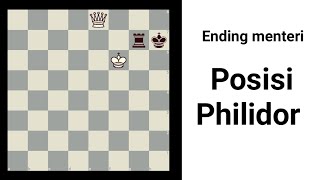 Philidor's position in the minister vs rook ending