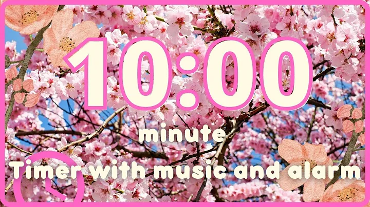 10 min Spring / Cherry Blossom Countdown Timer with Music and Alarm