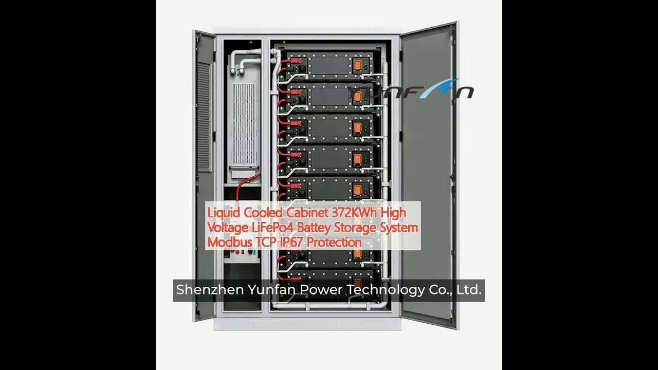 liquid cooled cabinet 372kwh high voltage lifepo4 battey storage system modbus tcp ip67 protection