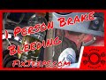 How to bleed brakes - 1 person method is super easy!! #bleedbrakes #newbrakes #newbrakefluid