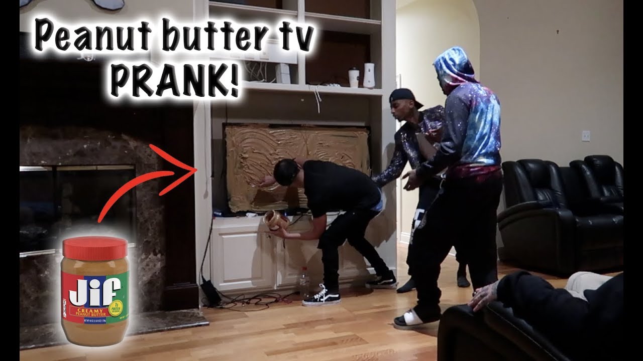 I Covered FUNNYMIKE'S TV With PEANUT BUTTER!