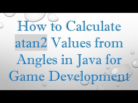 How to Calculate atan2 Values from Angles in Java for Game Development