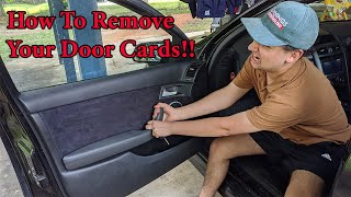 How to Remove a VE Holden Commodore Door Card!!