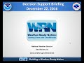 NWS Weather Briefing for December 22, 2016