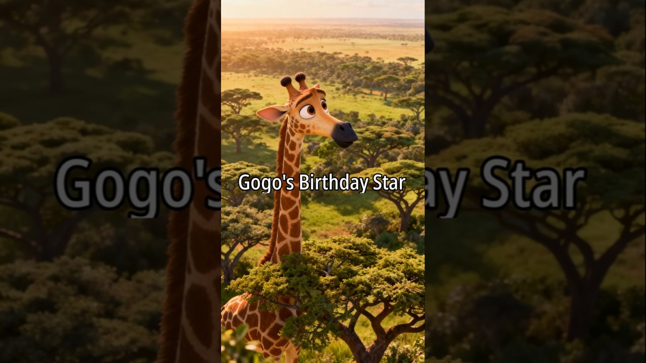 Gogo the Giraffe’s Birthday Wish ⭐ | Kids Moral Story # kidsshorts 