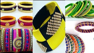 Silk Thread Bangles Collection | Beautiful Bangles Colourful Silk Handmade Thread Bangles Designs screenshot 3