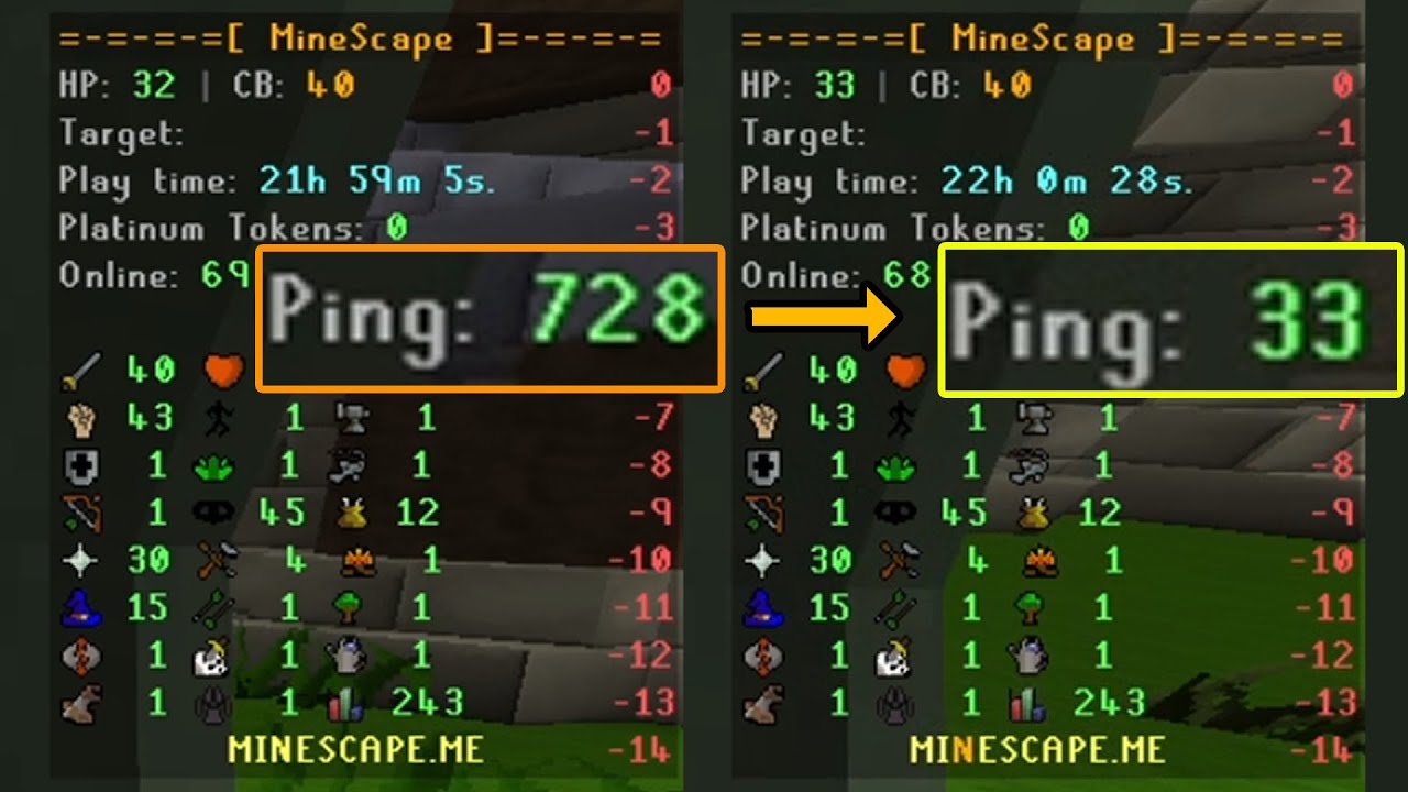 Minescape - How to Fix Your Ping | No More Lag! Guide | RuneScape in